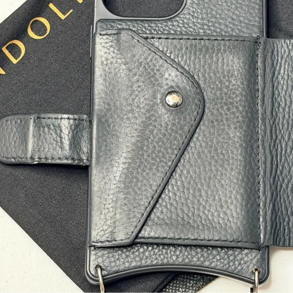 Bandolier Midnight Black Leather iPhone 13 Pro Max Case - Picture 3 of 13